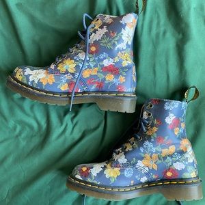 Floral Dr. Martens boots NWOT